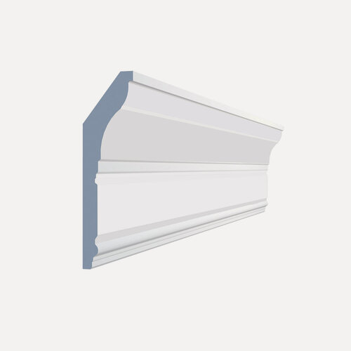 Изображение товара Плинтус потолочный дюрополимер Paolo Arte Konture (Паоло Арте Контур), 100х33х2000 мм, Kr342K белый