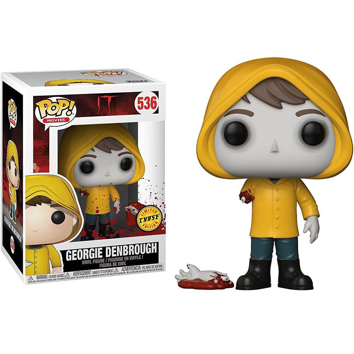 Фигурка Funko POP! Джордж Денбро без руки (Georgie Denbrough) #536 (Chase)