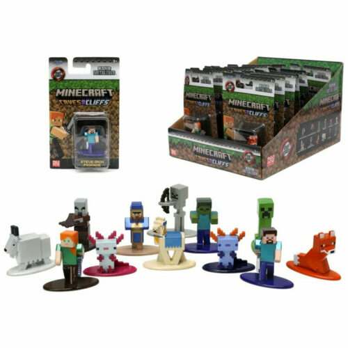 Фигурка Jada Toys Minecraft Caves Cliffs - Nano Metalfigs - Single Pack 1 шт 4 см 85101 377₽