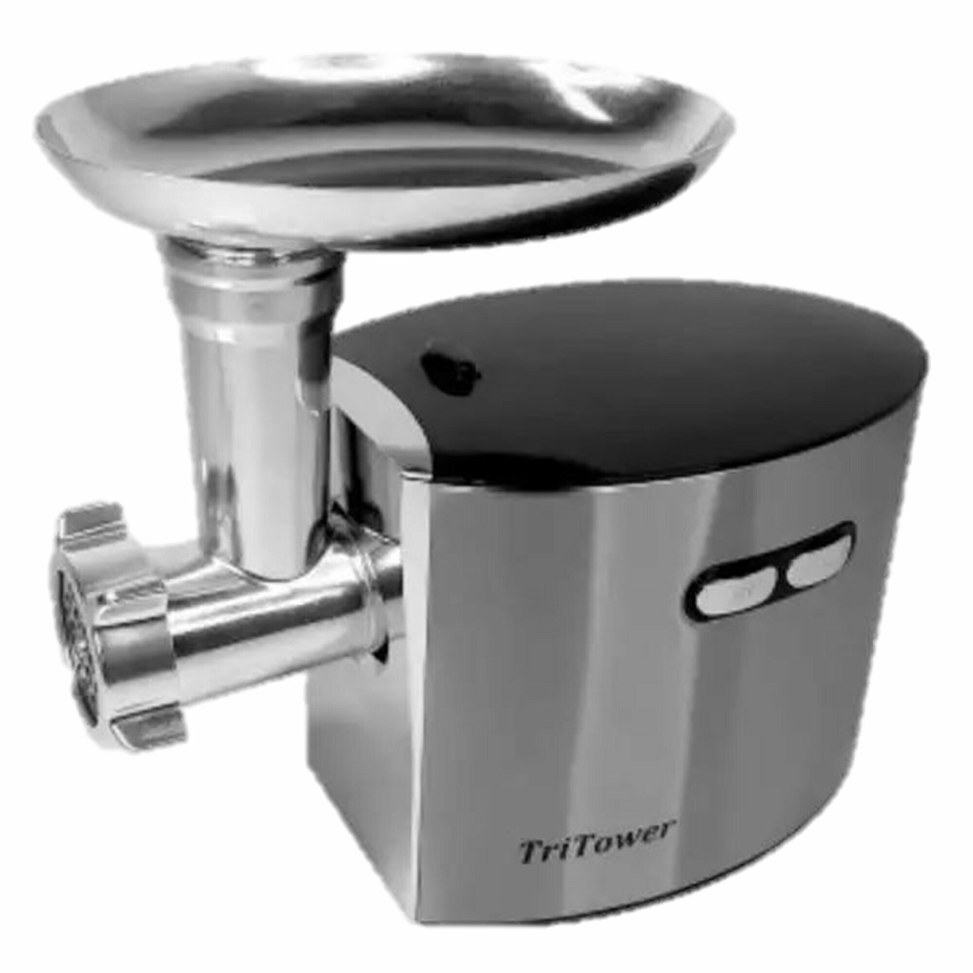 Электромясорубка TriTower G-12 3000 Вт, нержавеющая сталь, 3 насадки