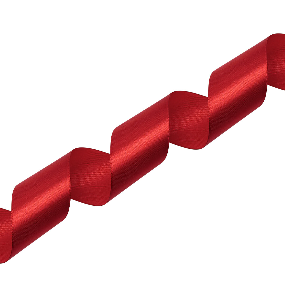 Лента атласная декоративная широкая Айрис, 5см*22,86м (028 темно-красный)