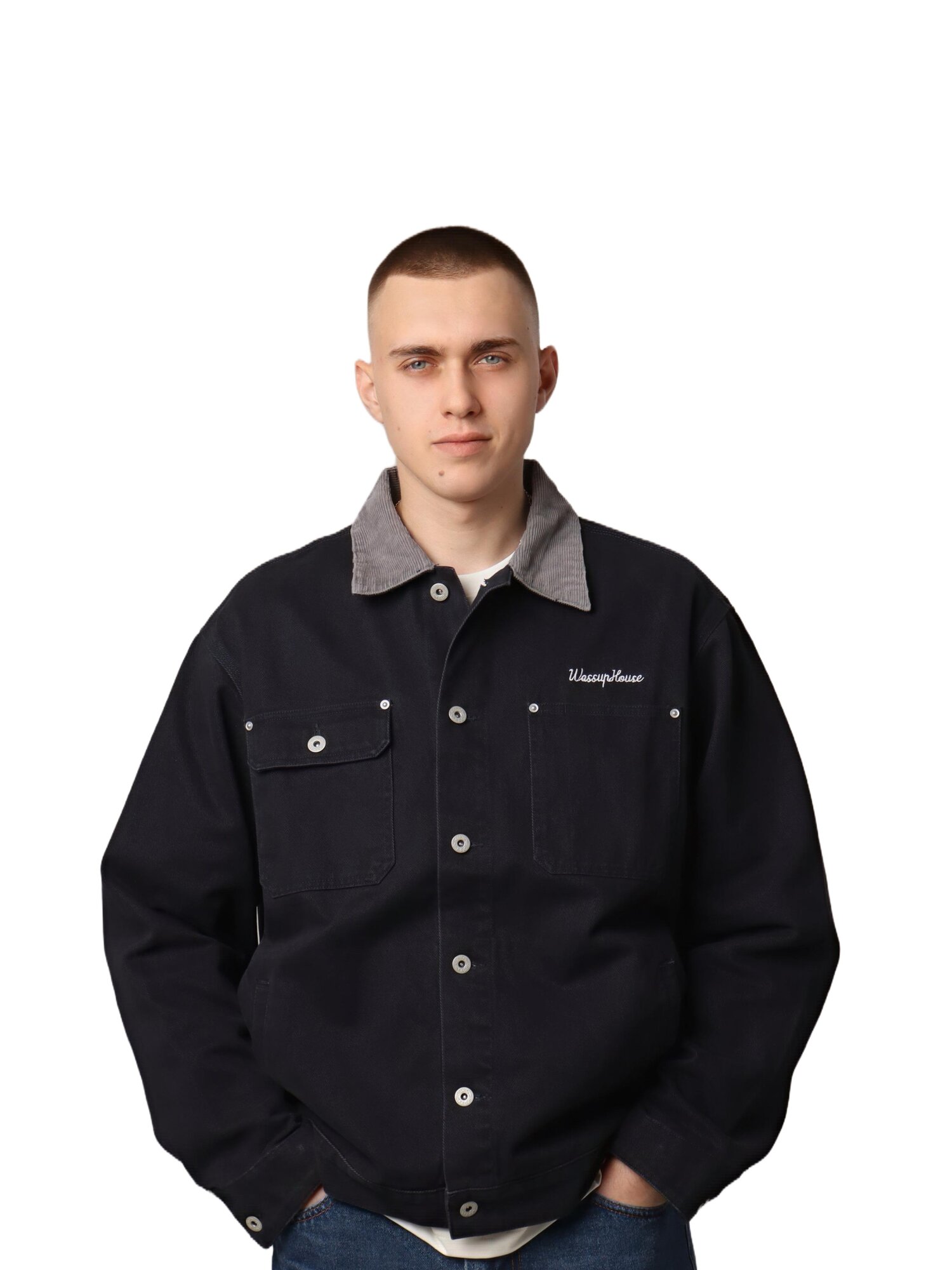 Куртка  WASSUP Logo Jackets Unisex размер XL темно-синий