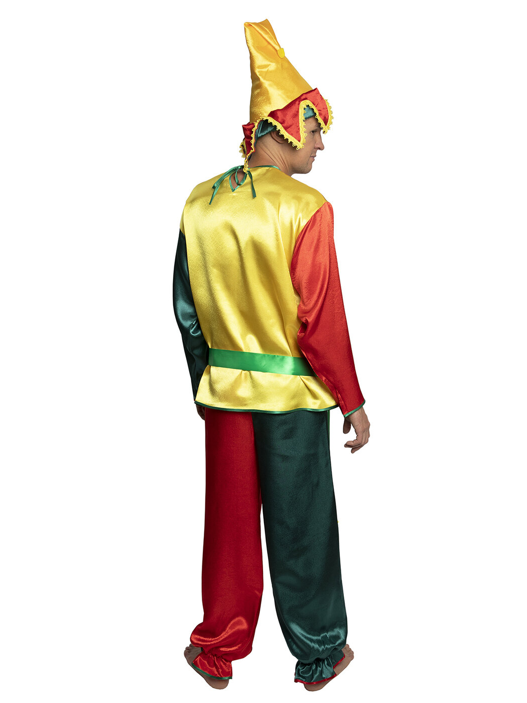 Карнавальный костюм Петрушка для взрослых рост 164-170 (размер 44-46) — фото 1
