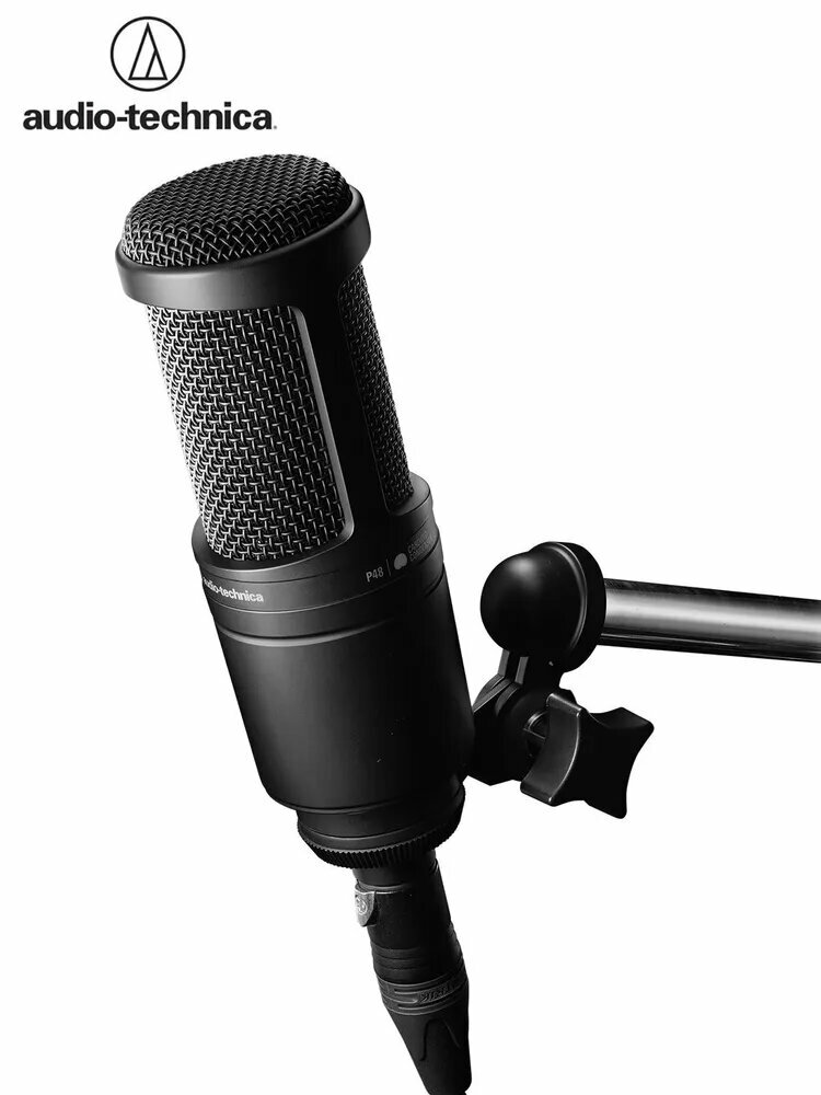 Audio-Technica Микрофон студийный AT2020, черно-серый