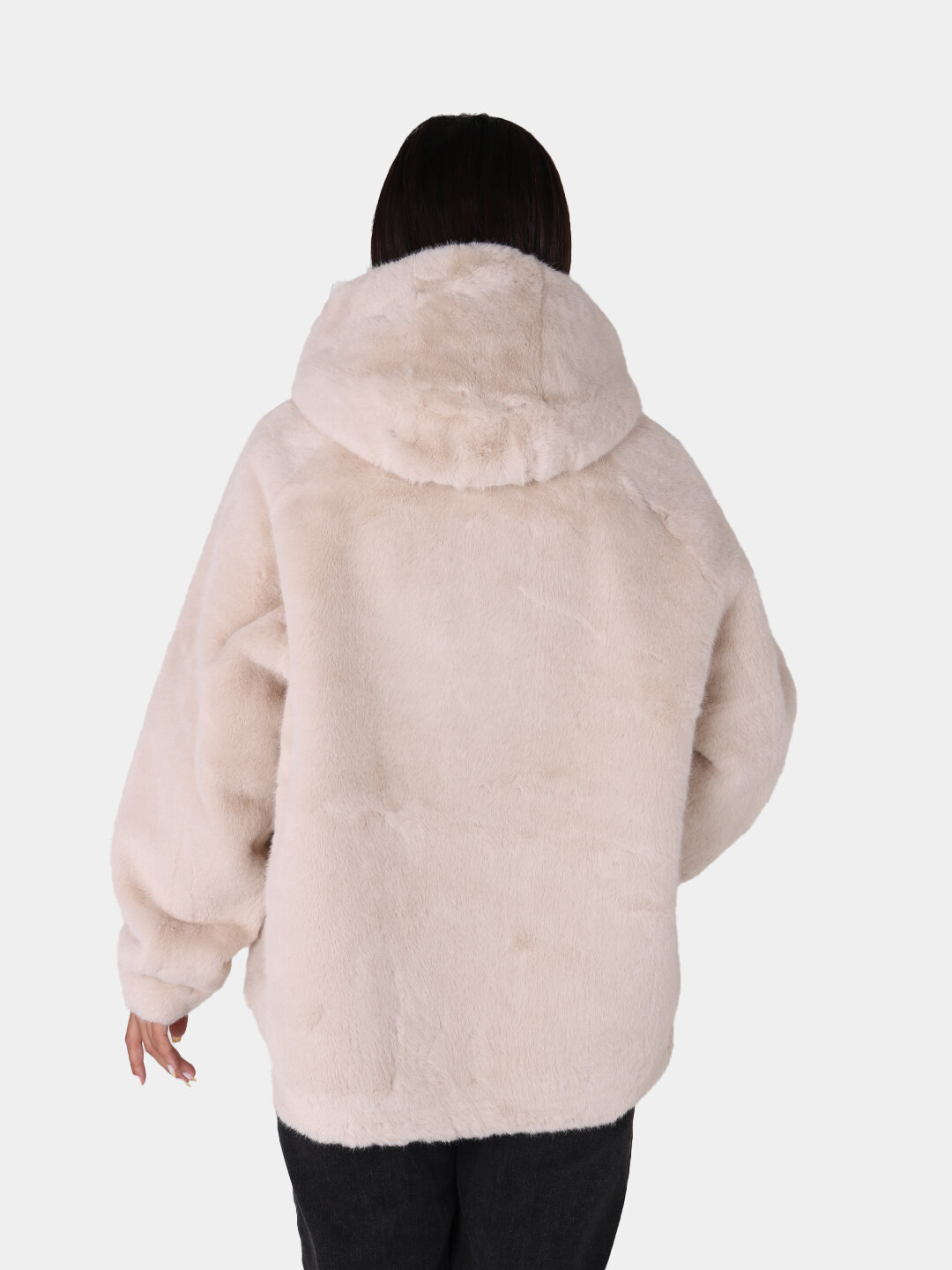 Шуба, размер One Size, бежевый — фото 1