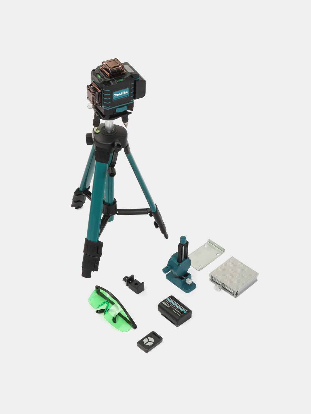 Лазерный уровень, DW профессиональный 4D 360, Лазурный