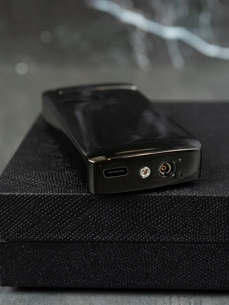 Огнива Зажигалка электронная USB type-c и турбо газовая с двойным поджигом, подарочная упаковка, без газа