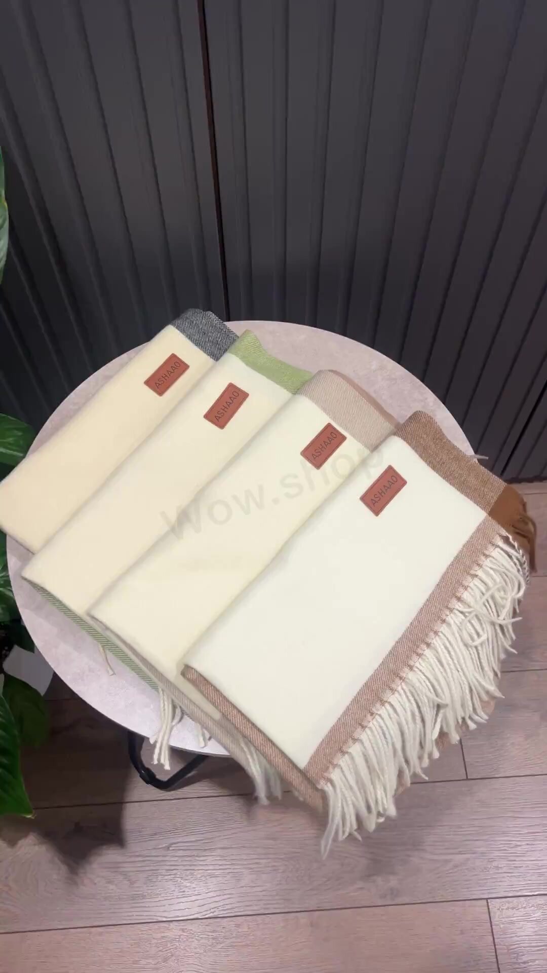 Палантин Cashmere Базовая коллекция для женщин,180х70 см, коричневый/бежевый — фото 1