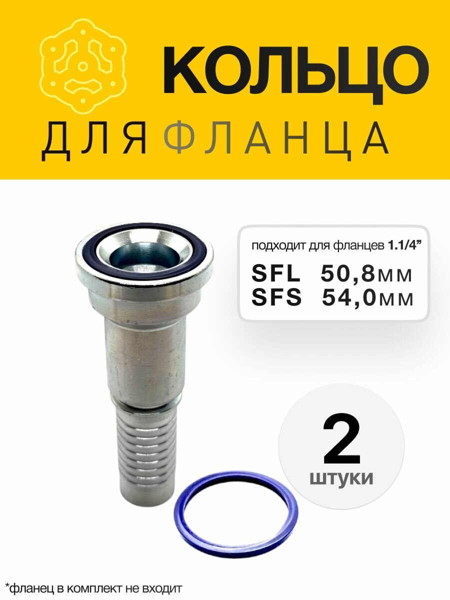 Кольцо уплотнительное PU под фланец SFL/SFS D 50.8/54.0 (1.1/4" (2шт))
