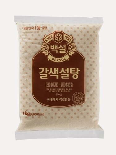 Изображение товара Сахар CJ Beksul коричневый тростниковый 1 кг, Южная Корея