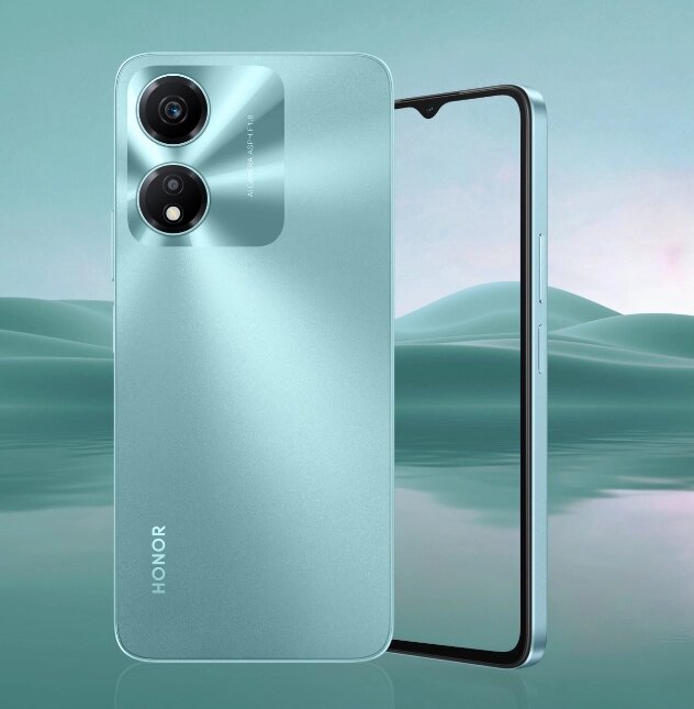 Смартфон Honor X5b Plus 4/128 ГБ, синий (Ocean Blue), ёмкий аккумулятор 6000 мА·ч, стильный дизайн и NFC — фото 1