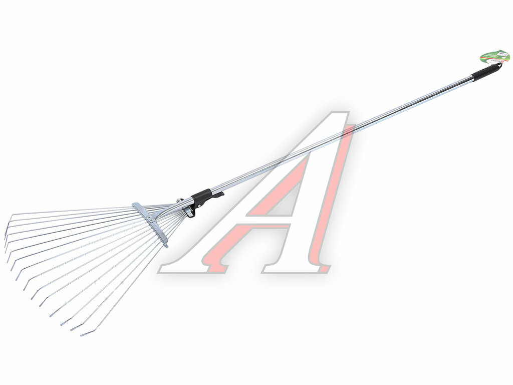 Грабли веерные 15 зубьев раздвижные со стальным черенком palisad