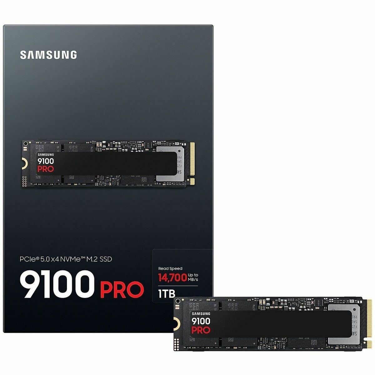 SSD диск Samsung 9100 PRO MZ-VAP1T0BW 1Tb, форм-фактор М.2, скорость записи 13300 МБ/с — фото 1