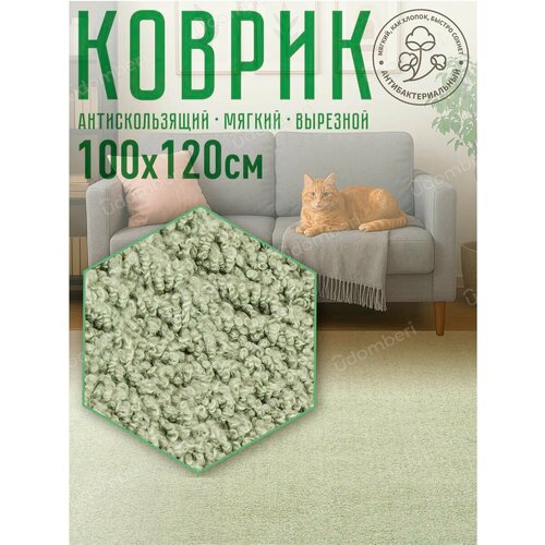фото Ковер комнатный напольный с ворсом для зала 100х120 vdomberi