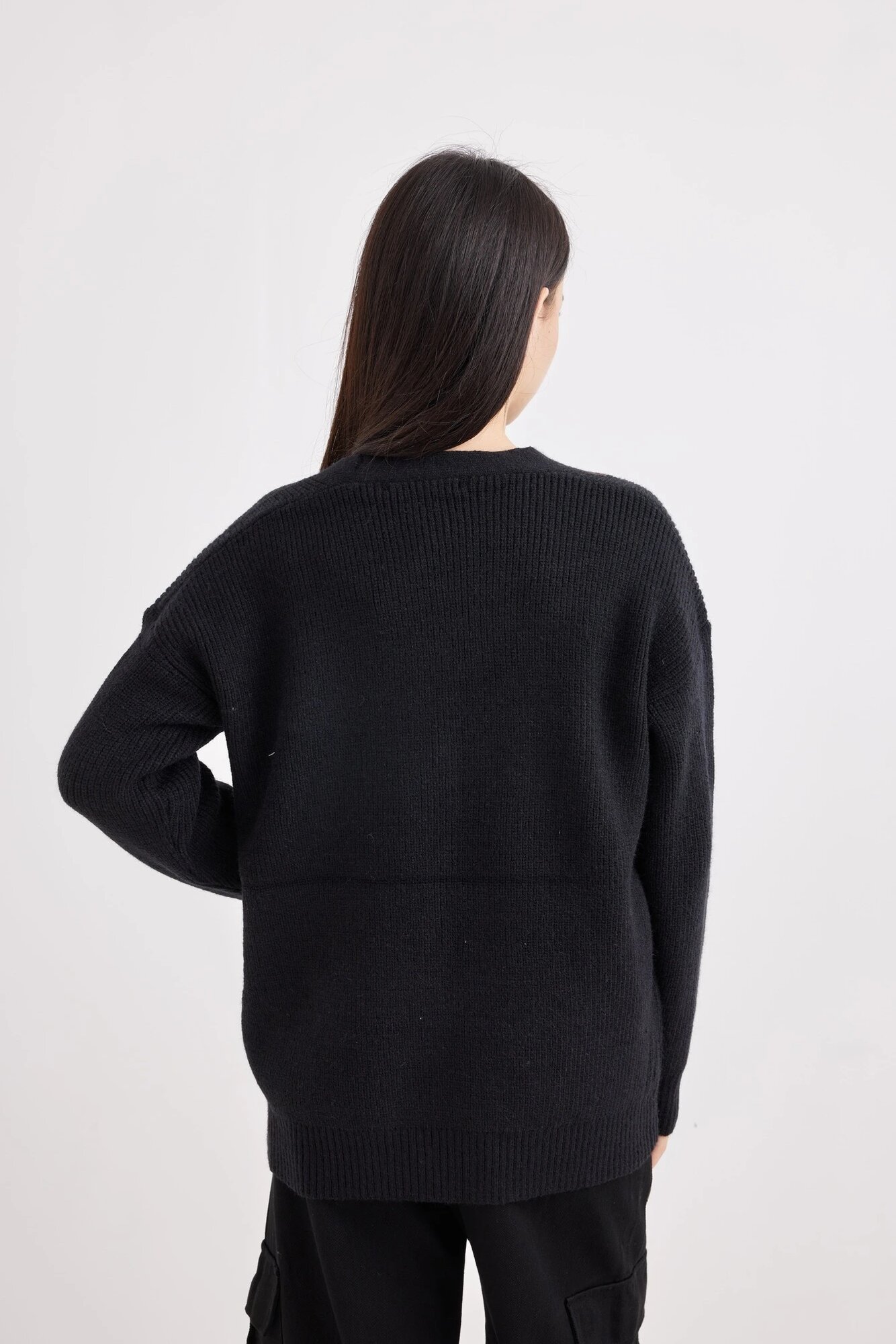 Кардиган Selfie, размер L, черный — фото 1