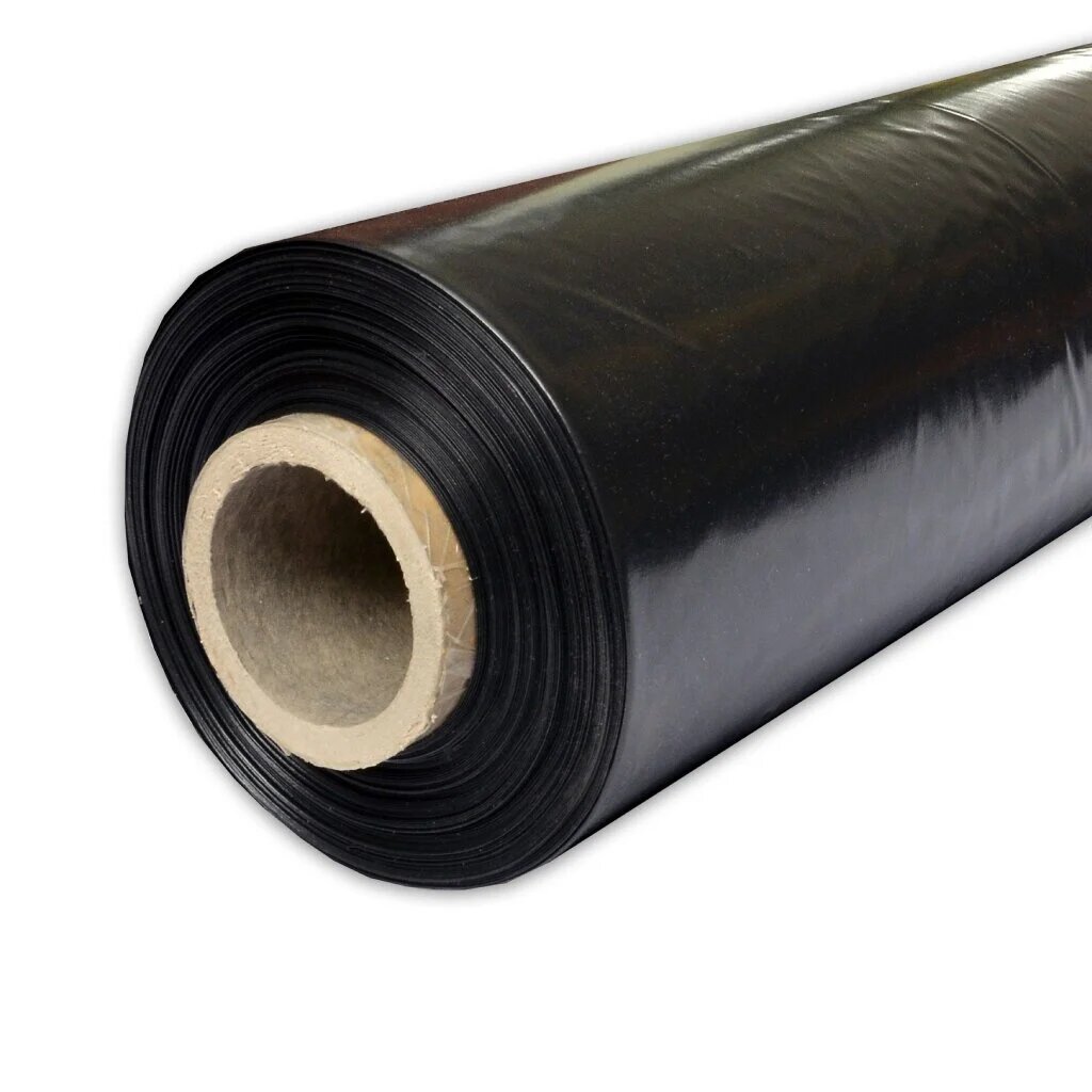 Пленка укрывная 80 мкм  рукав  1 5х100 м  Мосторг  техническая  черная