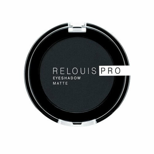 фото Relouis тени для век eyeshadow matte pro, тон 17 carbon