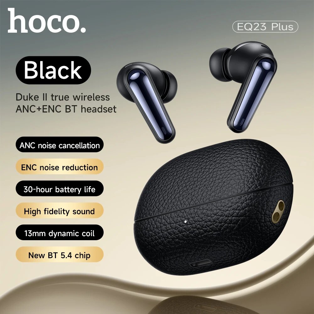 Беспроводные наушники HOCO EQ23 Plus ANC+ENC, Черный