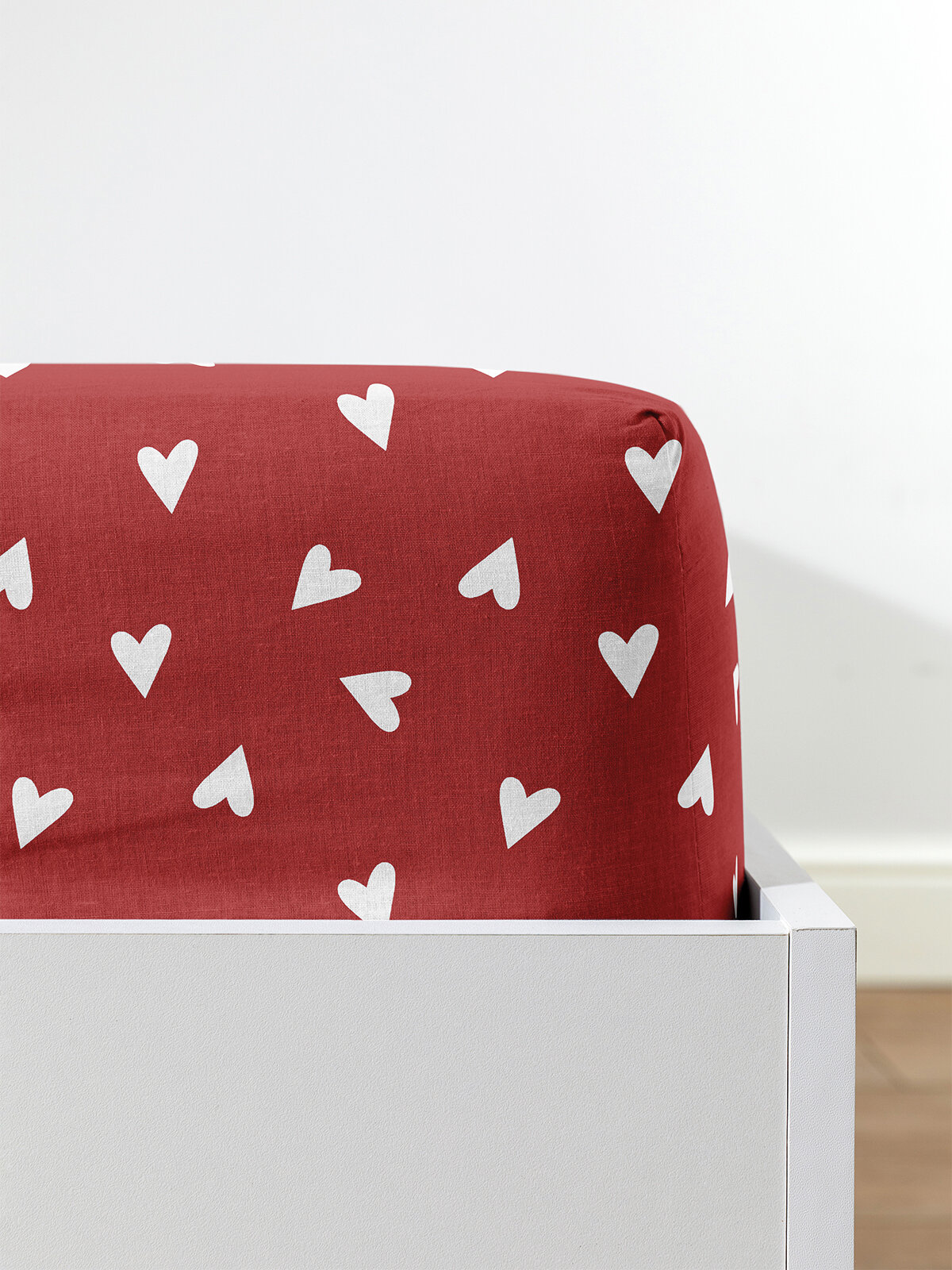 Cozy Home Простыня на резинке Перкаль 200х180х25 Amore red