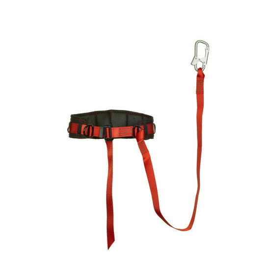 Удерживающая привязь (безлямочная) УС I А со стропом и карабином размер М