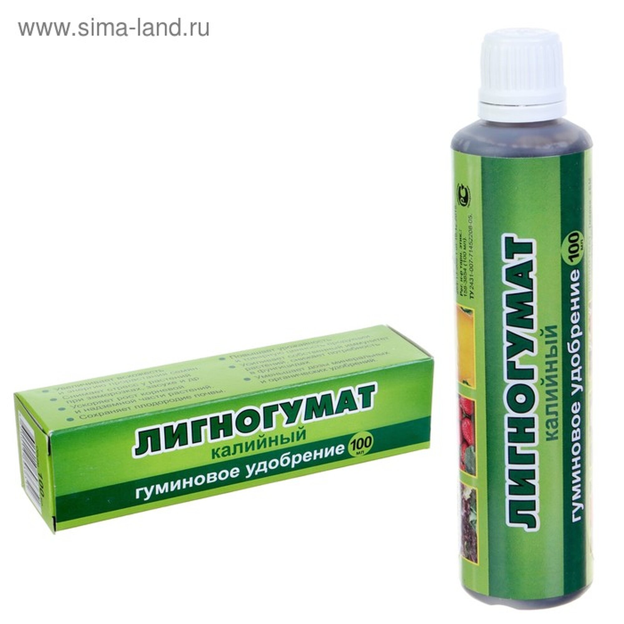 Удобрение Лигногумат калийный  флакон  100 мл