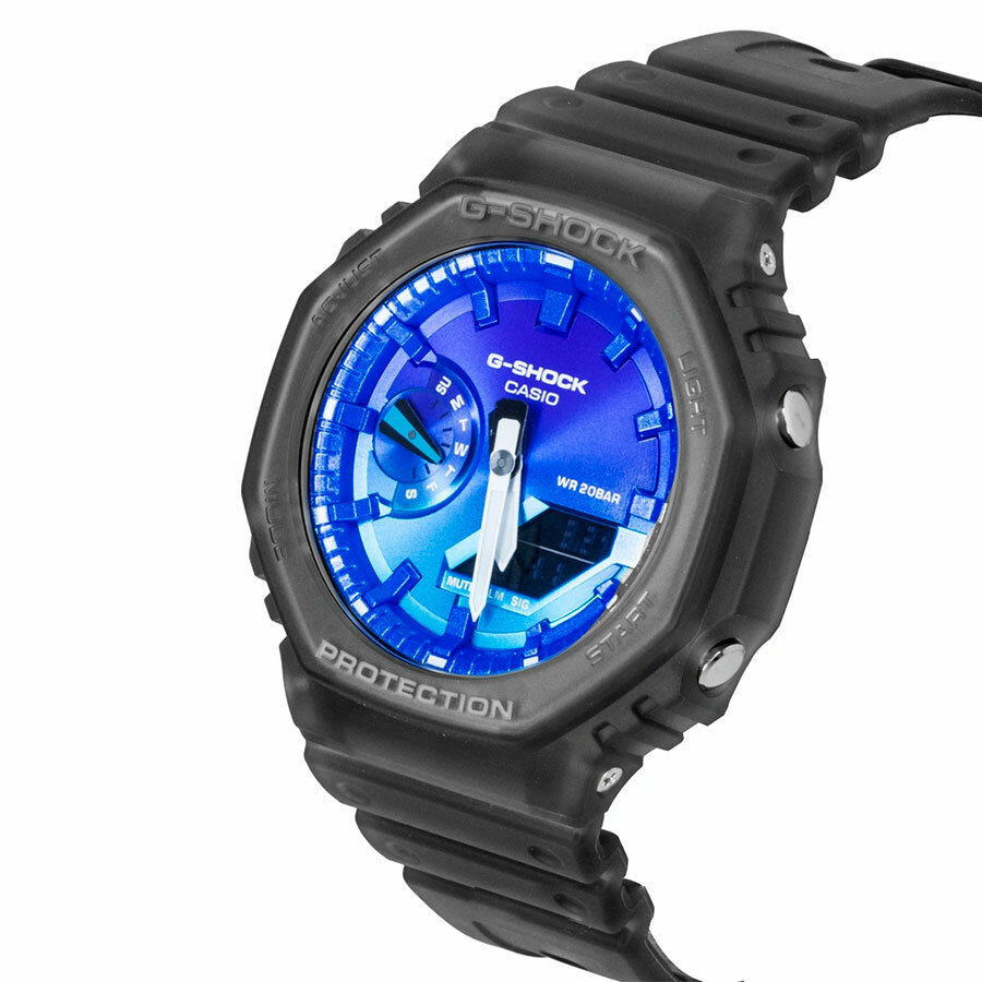 Наручные часы CASIO G-Shock, черный, фиолетовый, синий — фото 1