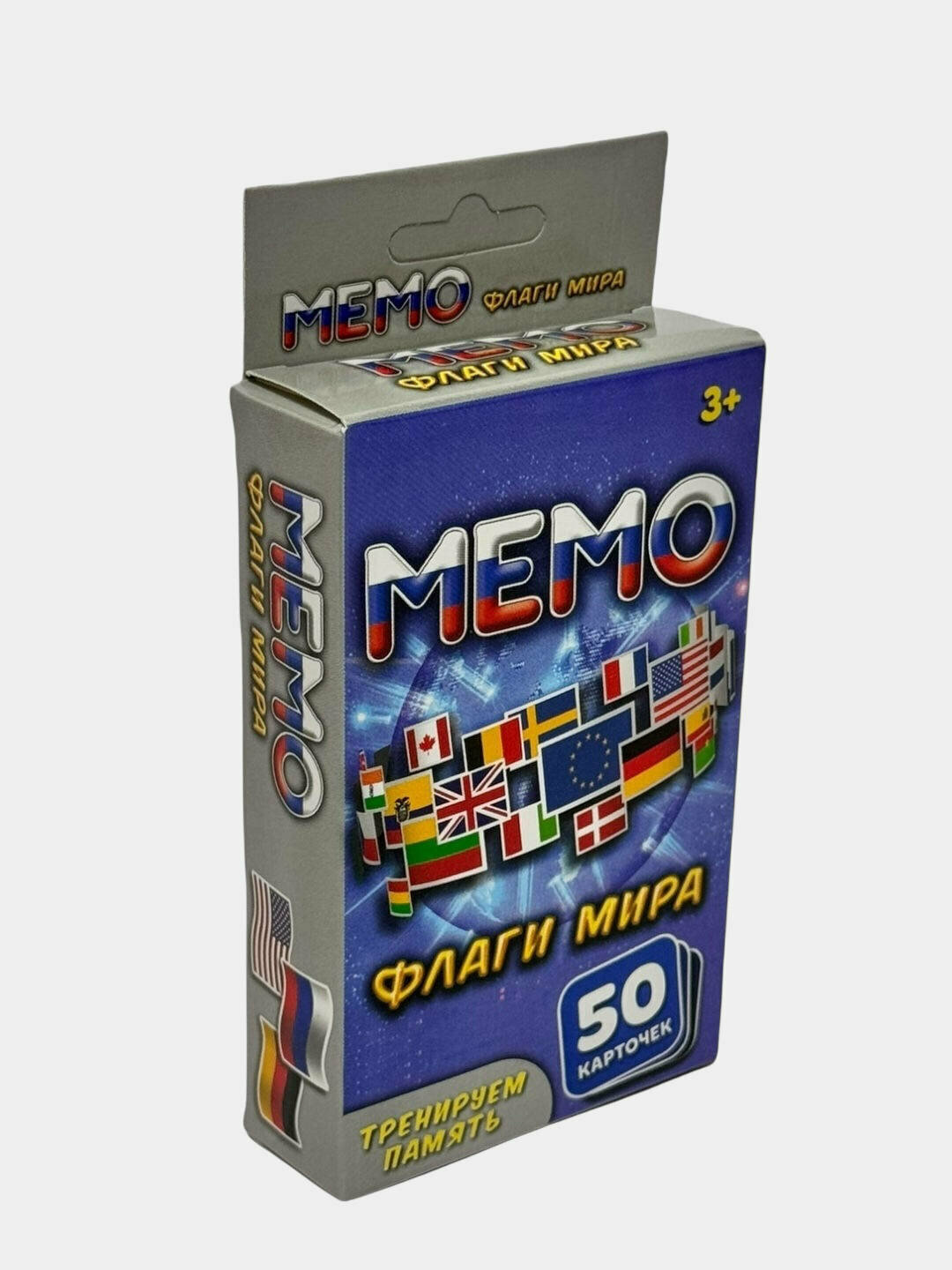 Карточная игра Мемо «Флаги Мира», развивающая, для детей 3+, Код. 28041