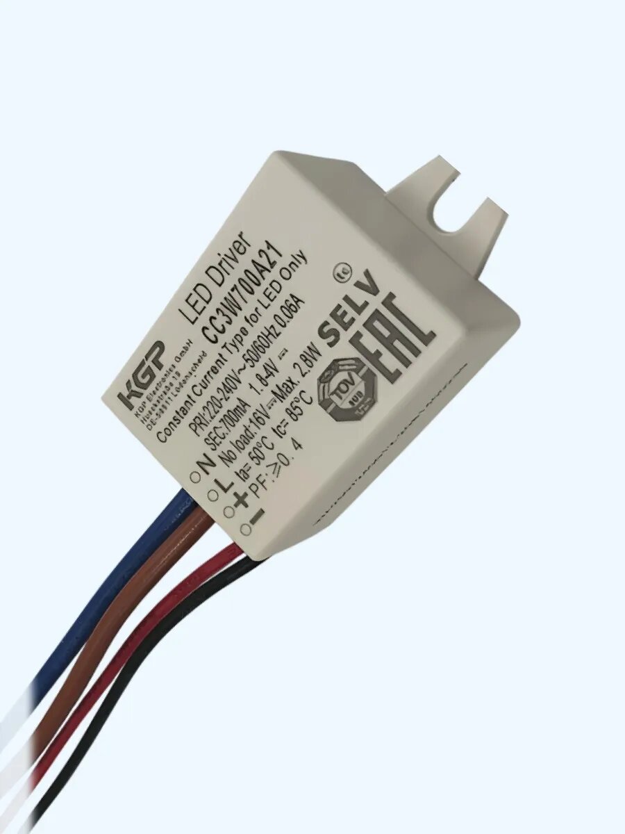 LED-драйвер AC-DC 3 Вт (выход 700 мА/1.8-4В) — фото 1