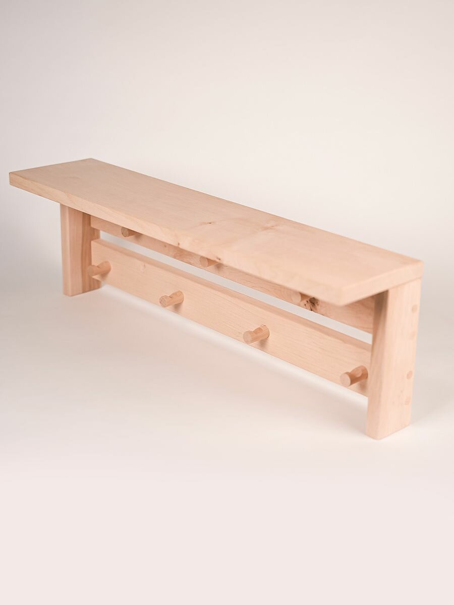 Полка Левада Д7, ольха, 2 ряда — фото 1