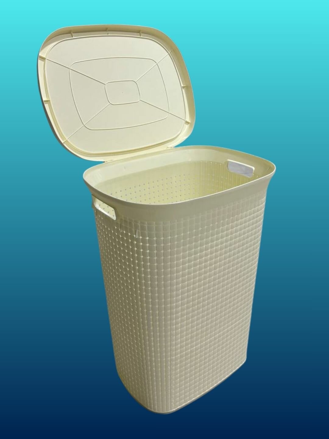 Корзина для хранения белья с крышкой, Бак для белья 60 литров — фото 1