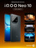 Смартфон iQOO Neo 10 Snapdragon 8s Gen 4, 12/256 ГБ, черный, AMOL...