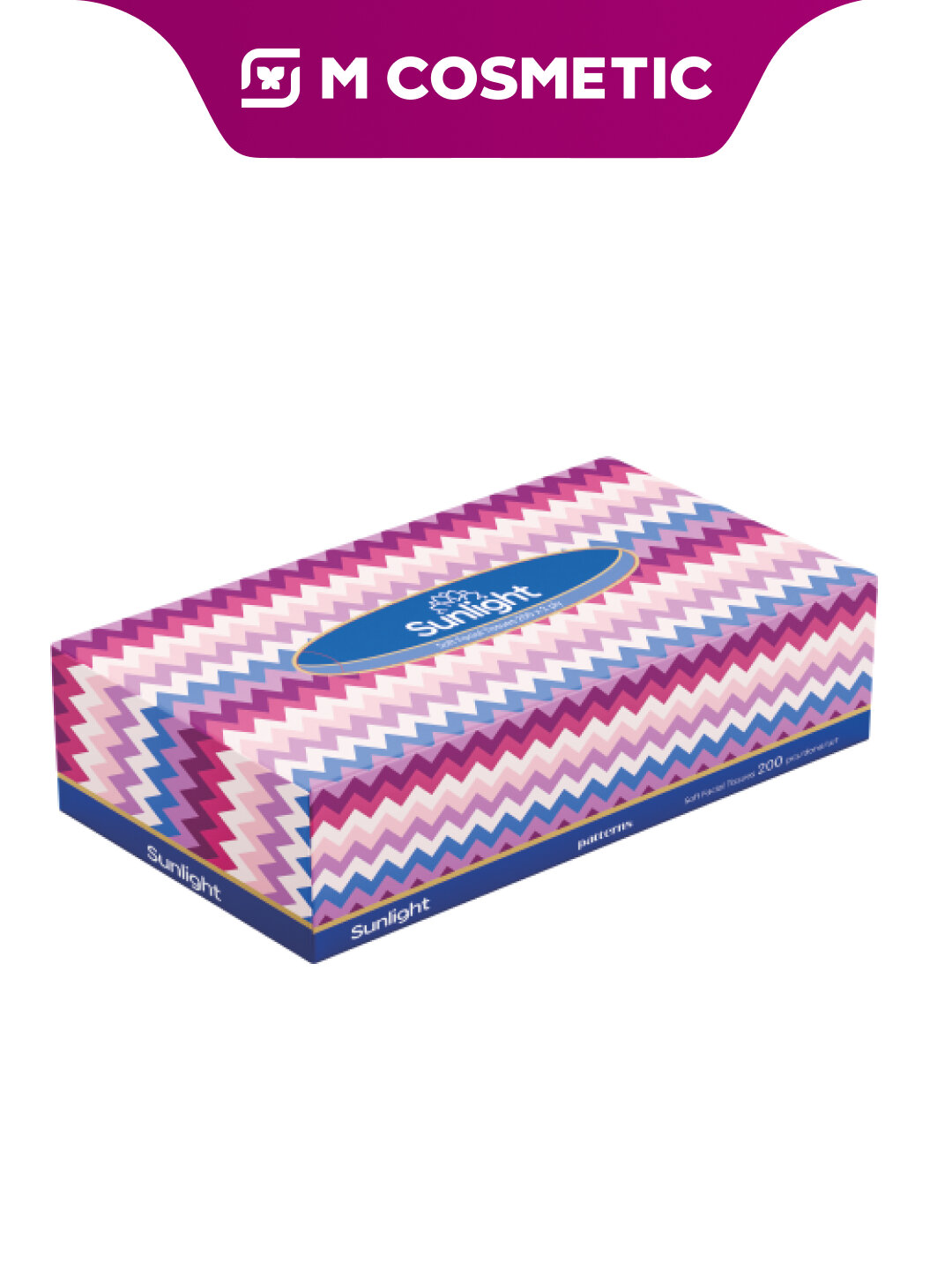 SUNLIGHT Бумажные салфетки в коробке 200х8