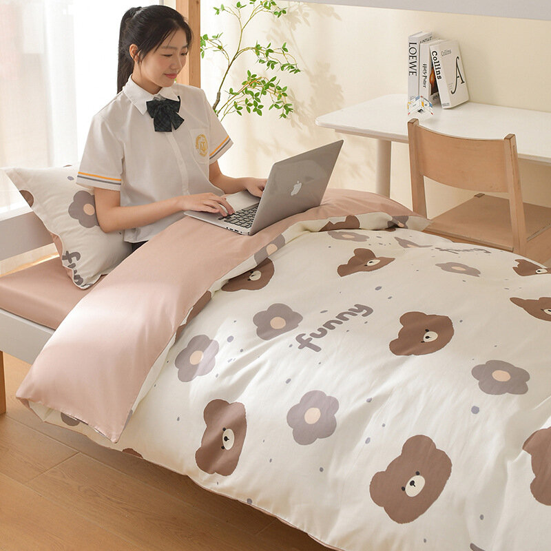 Набор с чехлом на матрас Happy Bear 1.2 м - Чехол для подушки 150x205 см, Чехол на матрас 120x200 см, Наволочка 42x70