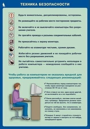 Комплект таблиц "Информатика и ИКТ 5-7 класс" (12 шт, 68х98см)