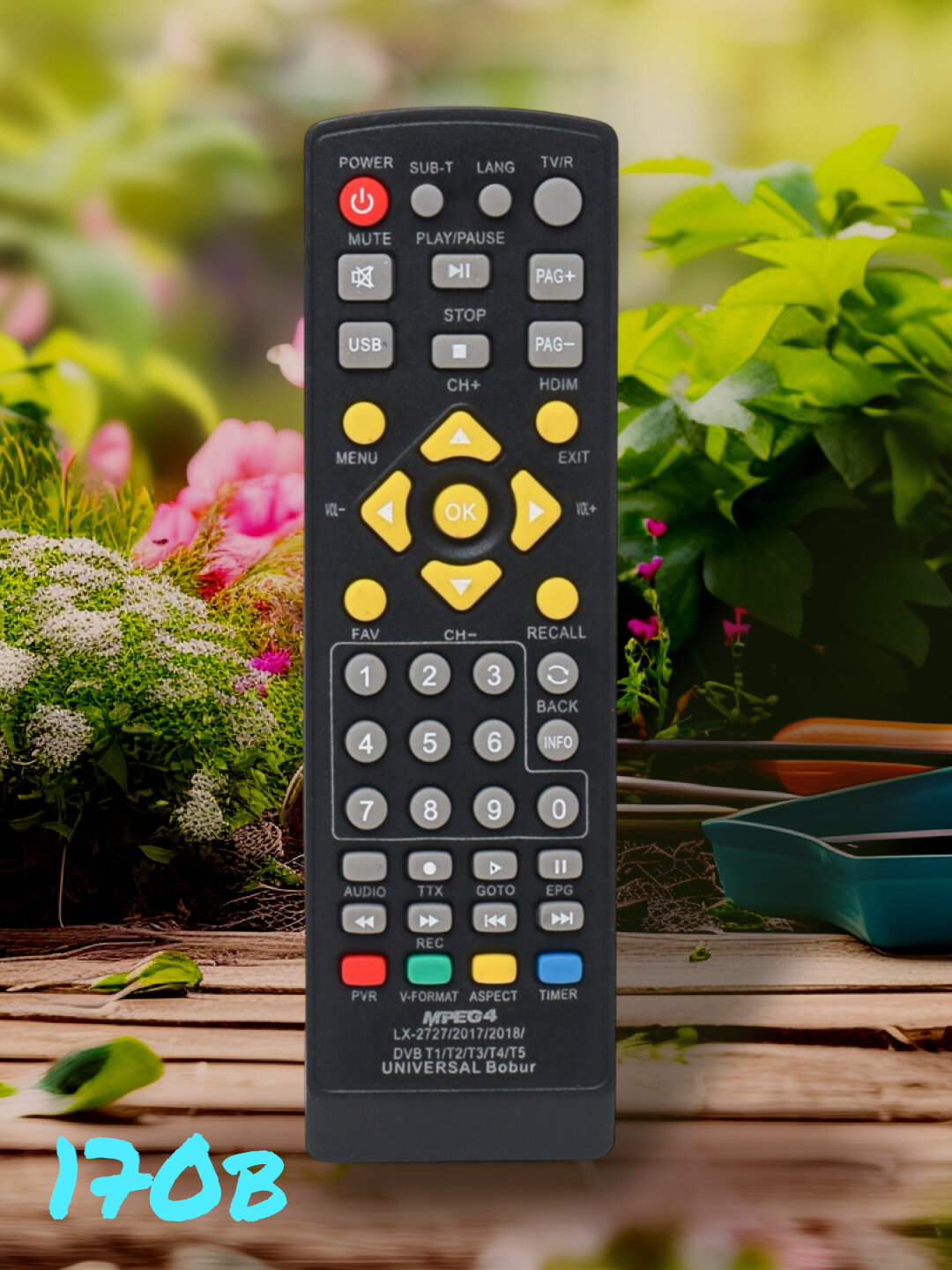 Пульт универсальный Bobur MPEG-4, для цифровых приставок и тюнеров