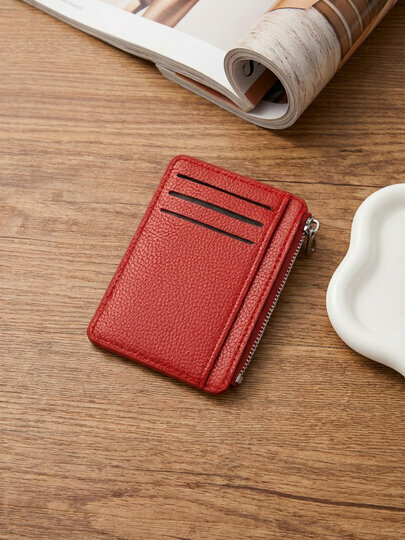 Картхолдер , фактура гладкая, красный — фото 1