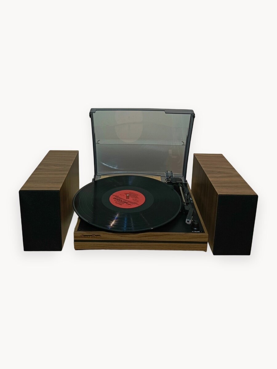 Проигрыватель SunnyDays виниловых дисков, для пластинок, ретро винила