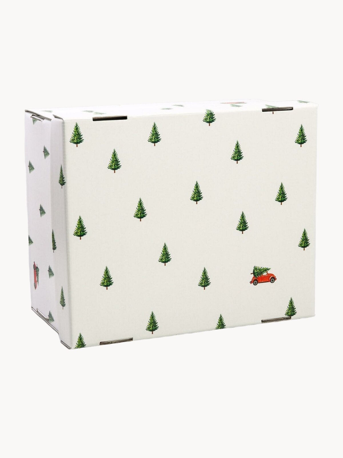 Коробка подарочная, "Новый год", 31,2 х 25,6 х 16,1 см, белая, для подарка