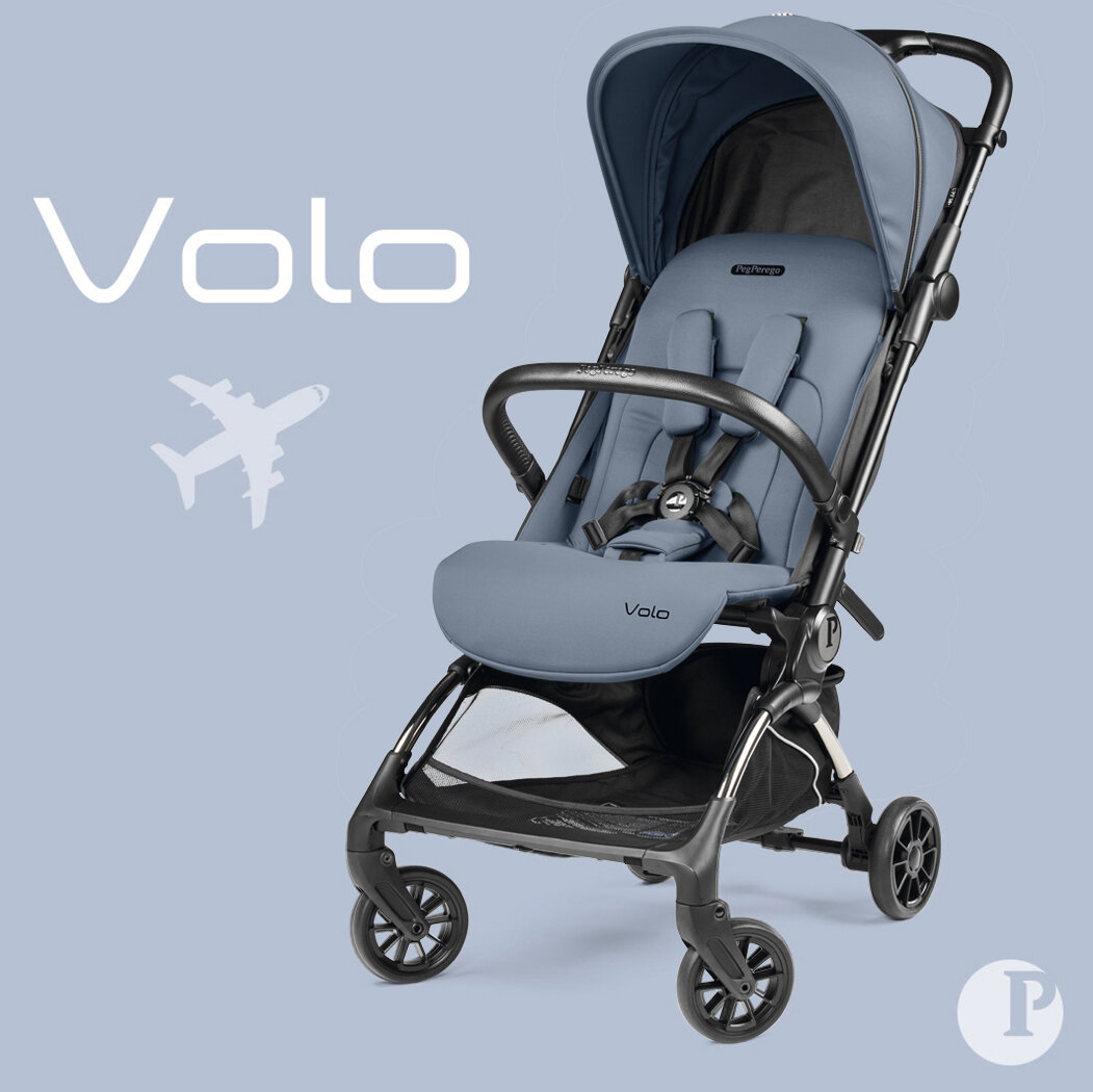 Детская прогулочная коляска Peg Perego Volo Blue Cameo
