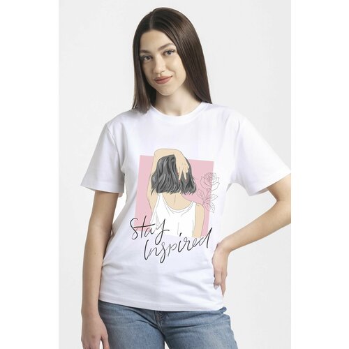 фото Футболка спортивная street print, 1 шт., размер 2xl, белый