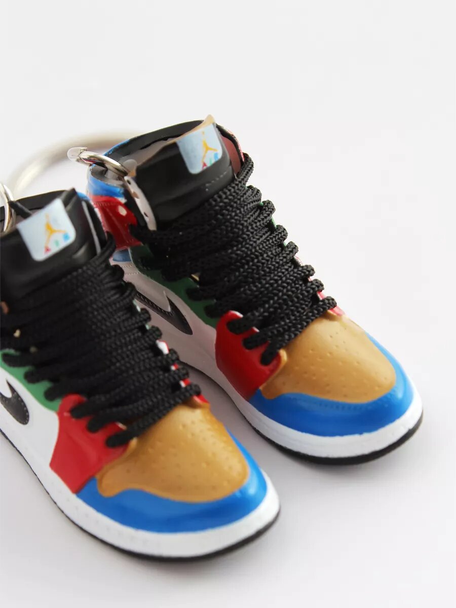 Брелок, 2 шт., красный, черный, зеленый, синий, белый — фото 1