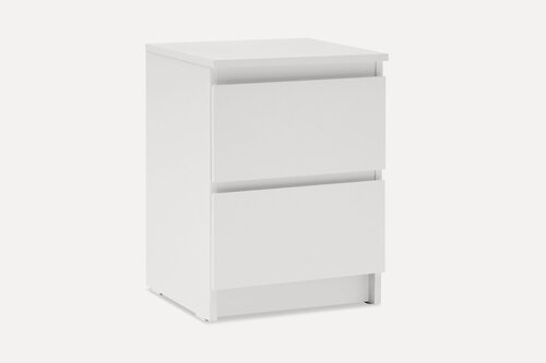 Изображение товара Тумба прикроватная Нонтон Лотос белая 40.4x38.5x55 см