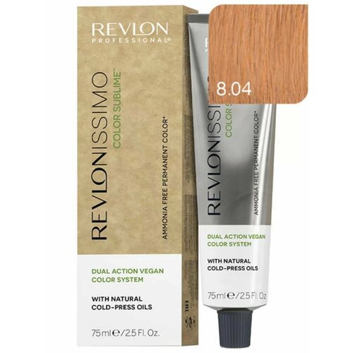 фото Revlon color sublime vegan 8-04 натурально-медный 75мл revlon professional