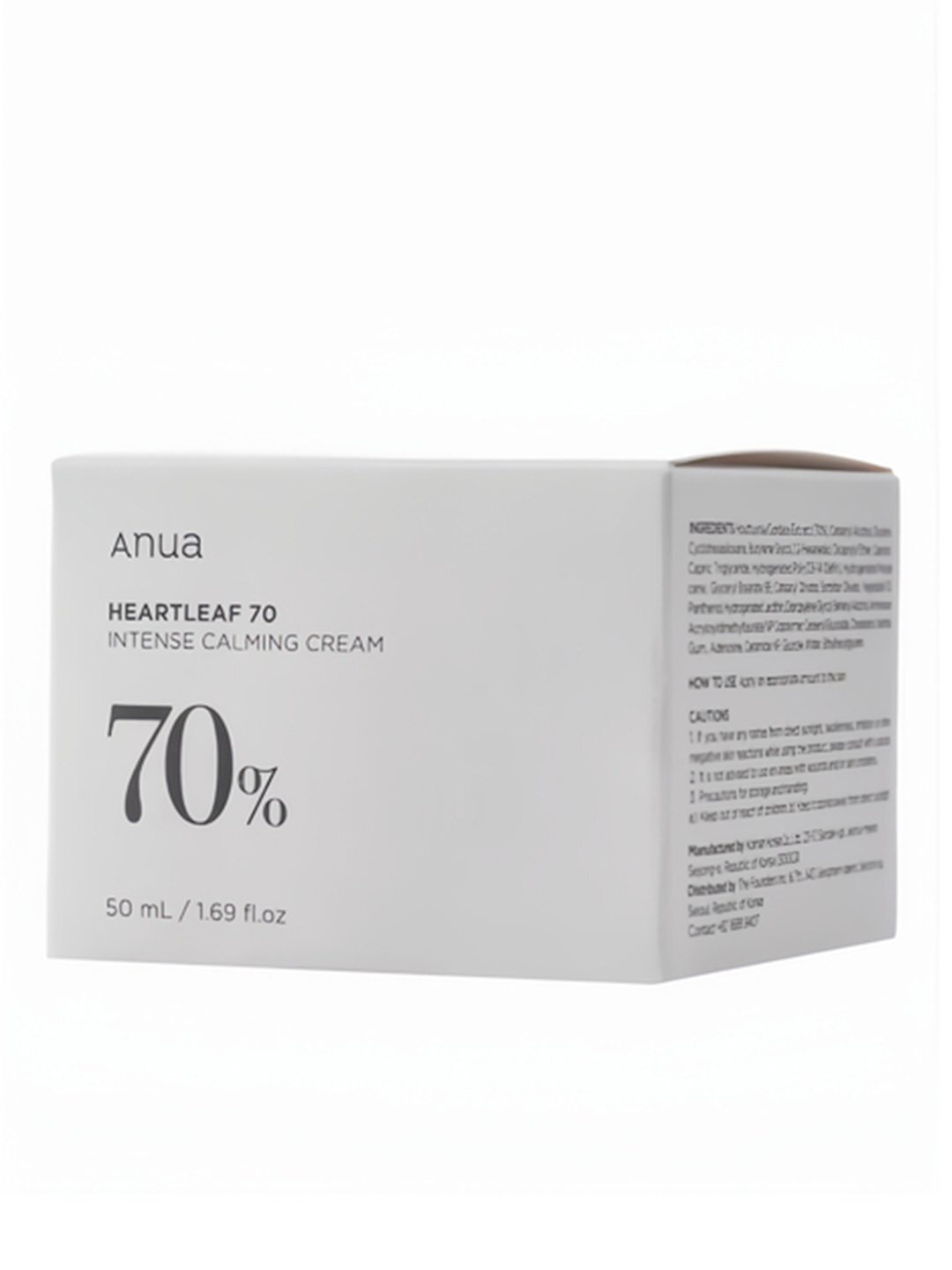 Интенсивный успокаивающий крем для кожи лица Anua 70%, экстракт сердолика, керамиды, 50 мл