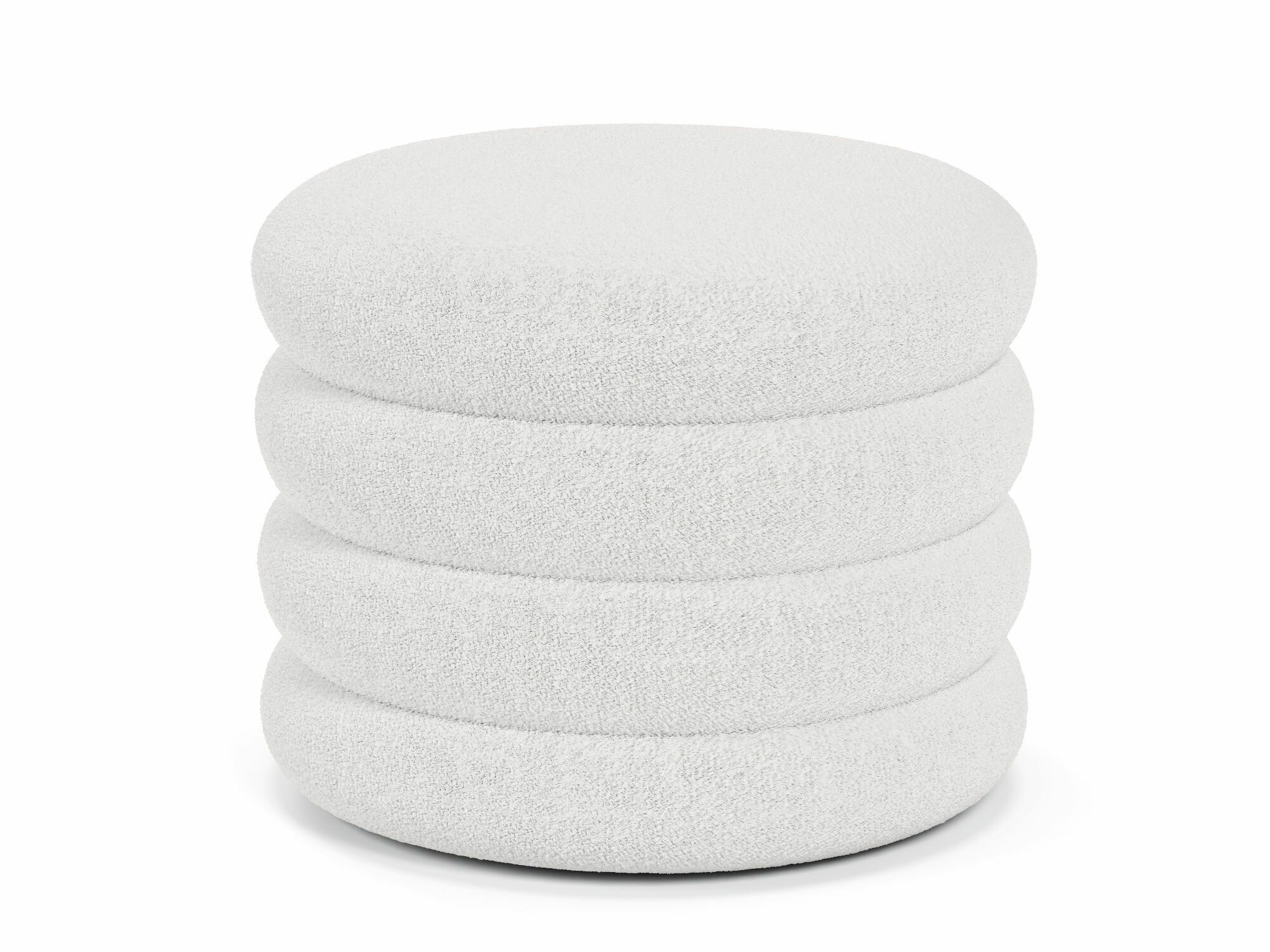 Пуф Marsello Maxi Snow (40х50), букле, цвет белый