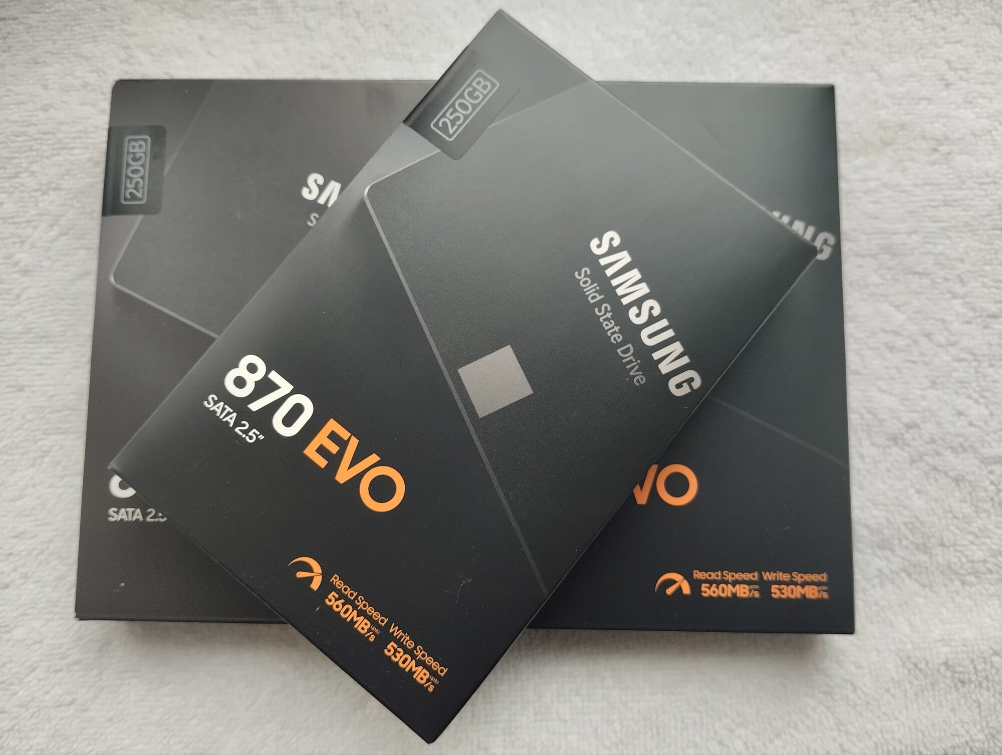 Твердотельный накопитель, Samsung 870 EVO MZ-77E250B/KR, 250 гб, SATA. Оригинал.