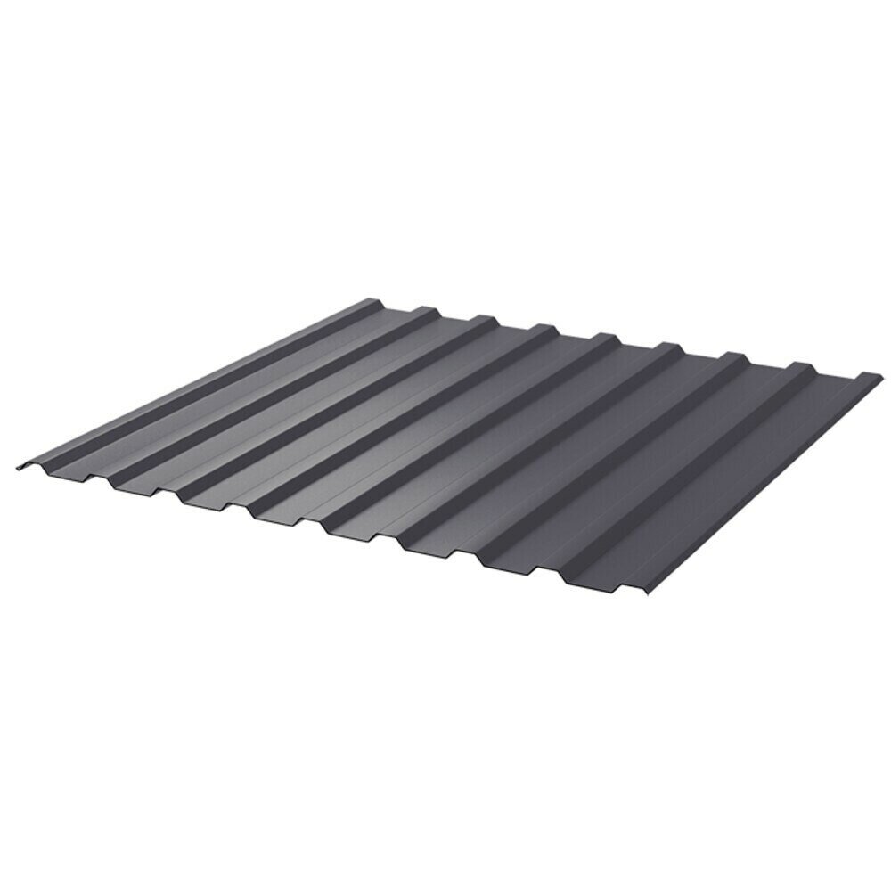 Профнастил С20R 115х2 м 05 мм графитовый серый RAL 7024