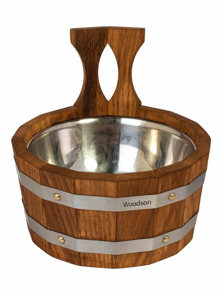 Ковш Woodson с нержавеющей вставкой, 2 л, дуб