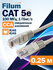 Кабель Ethernet патч-корд Filum кат. 5e 0.25м, серый U/UTP /FL-U5...