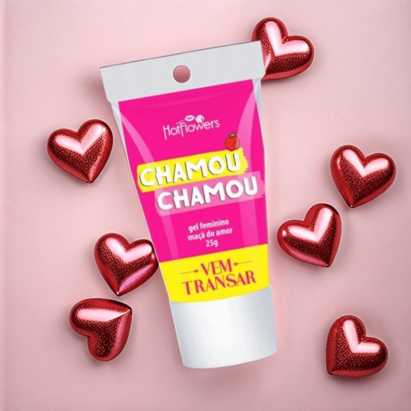 Возбуждающий гель для женщин CHAMOU CHAMOU с ароматом яблока и согревающим эффектом